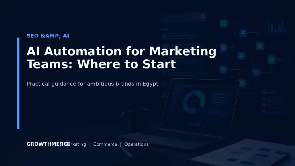 AI Automation for Marketing Teams: Where to Start — Growthmerce digital marketing agency in Egypt