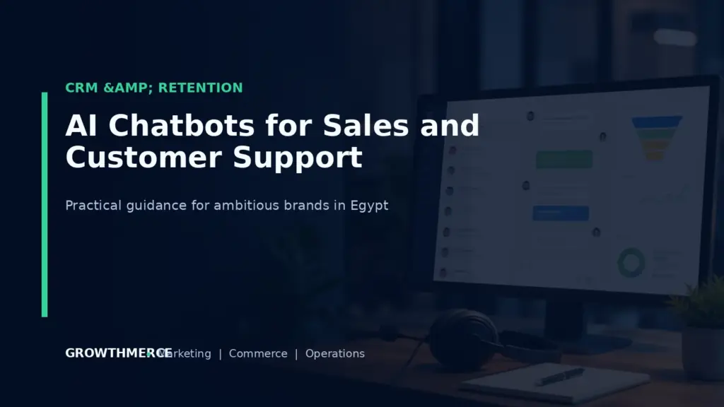 AI Chatbots for Sales and Customer Support — Growthmerce digital marketing agency in Egypt