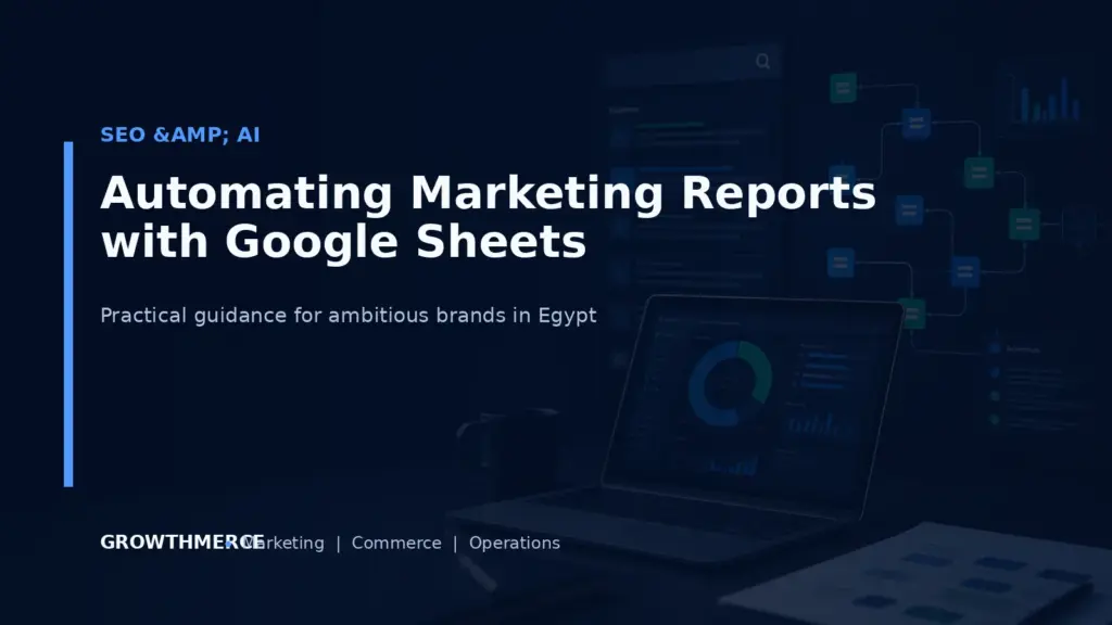Automating Marketing Reports with Google Sheets — Growthmerce digital marketing agency in Egypt