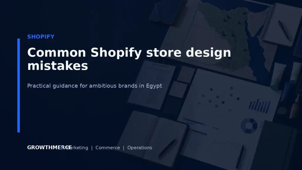 Common Shopify store design mistakes — Growthmerce digital marketing agency in Egypt