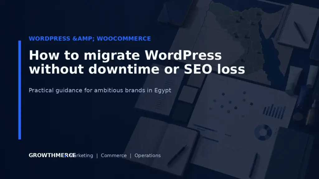 How to migrate WordPress without downtime or SEO loss — Growthmerce digital marketing agency in Egypt