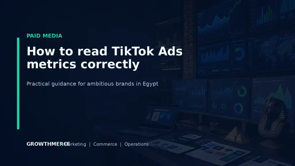 How to read TikTok Ads metrics correctly — Growthmerce digital marketing agency in Egypt