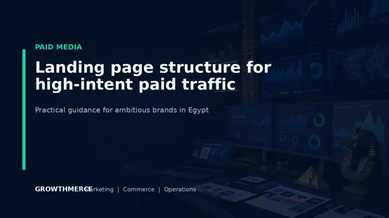 Landing page structure for high-intent paid traffic