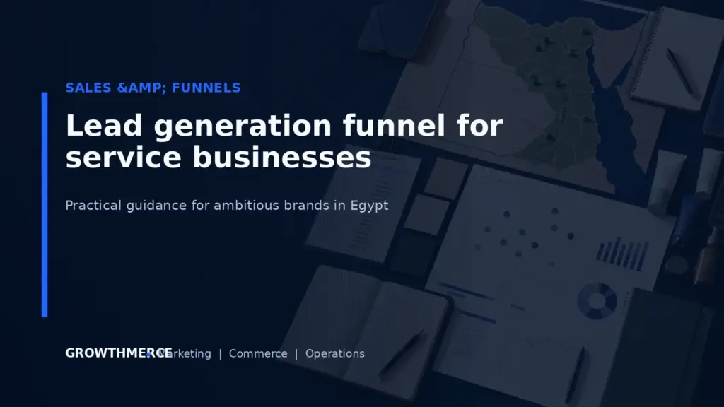 Lead generation funnel for service businesses — Growthmerce digital marketing agency in Egypt