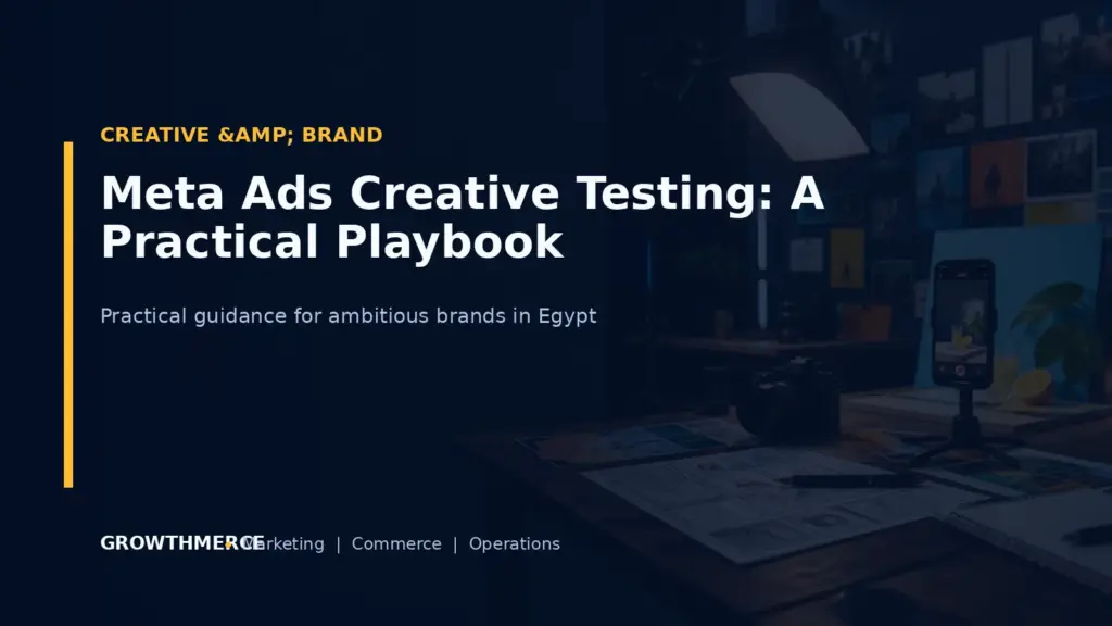 Meta Ads Creative Testing: A Practical Playbook — Growthmerce digital marketing agency in Egypt