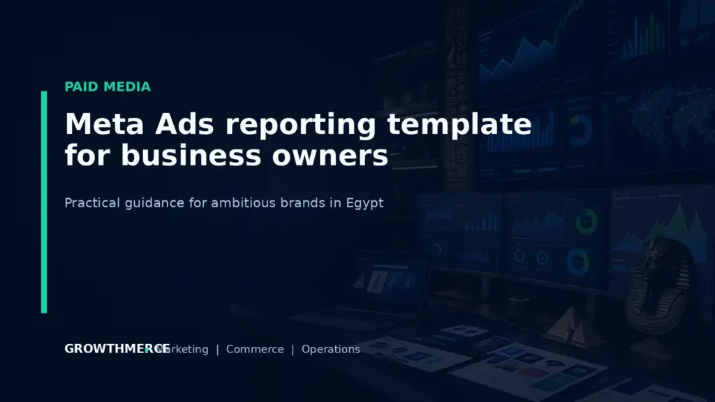 Meta Ads reporting template for business owners — Growthmerce digital marketing agency in Egypt