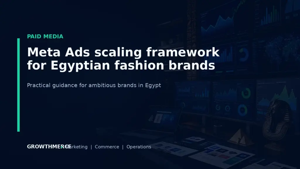 Meta Ads scaling framework for Egyptian fashion brands — Growthmerce digital marketing agency in Egypt