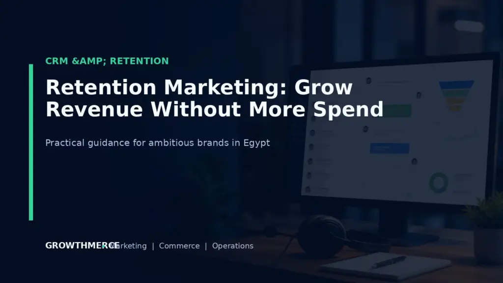 Retention Marketing: Grow Revenue Without More Spend — Growthmerce digital marketing agency in Egypt