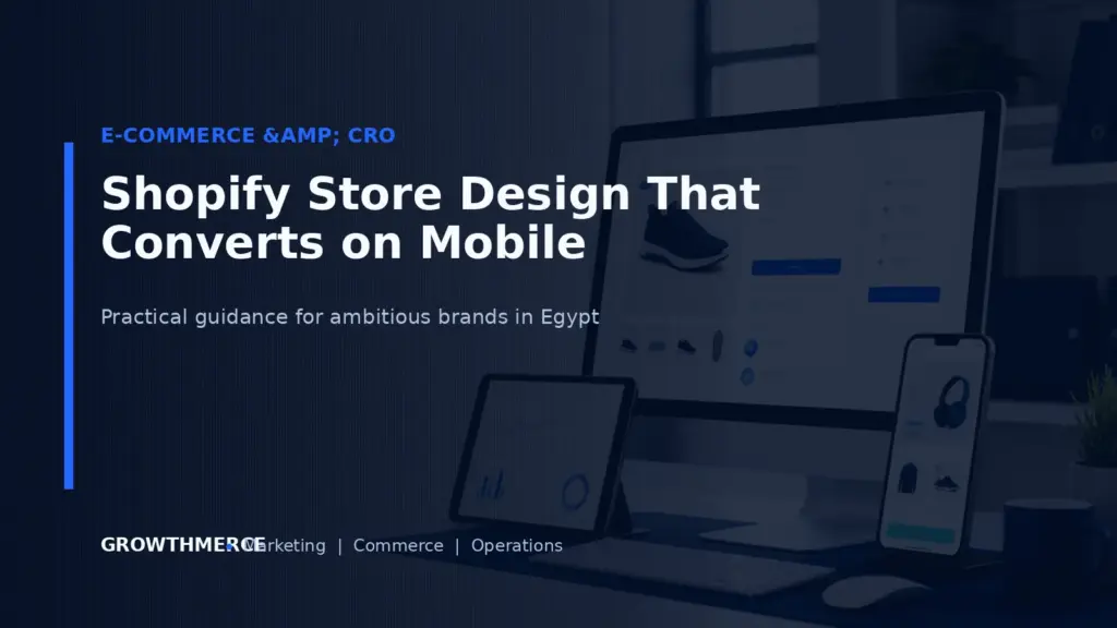 Shopify Store Design That Converts on Mobile — Growthmerce digital marketing agency in Egypt