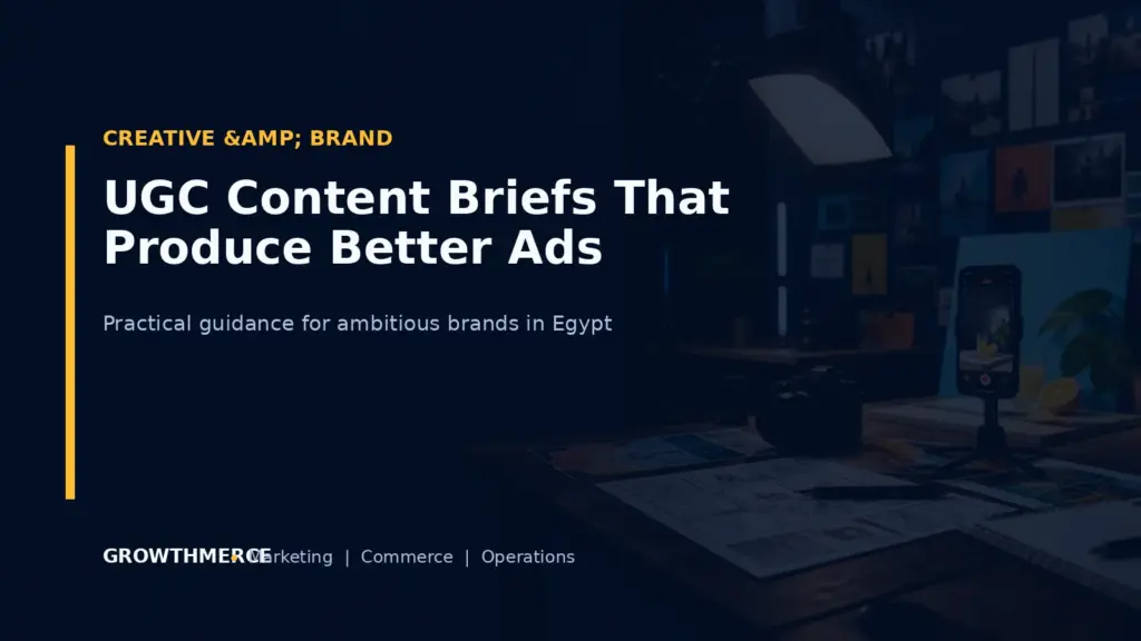 UGC Content Briefs That Produce Better Ads — Growthmerce digital marketing agency in Egypt
