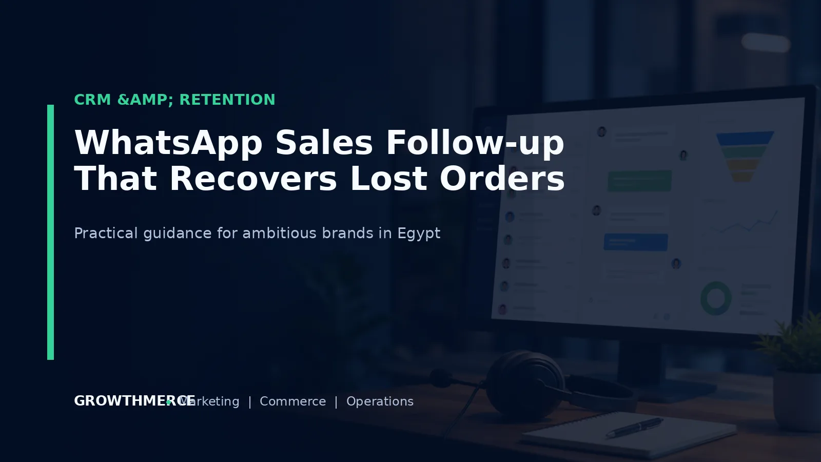 WhatsApp Sales Follow-up That Recovers Lost Orders — Growthmerce digital marketing agency in Egypt