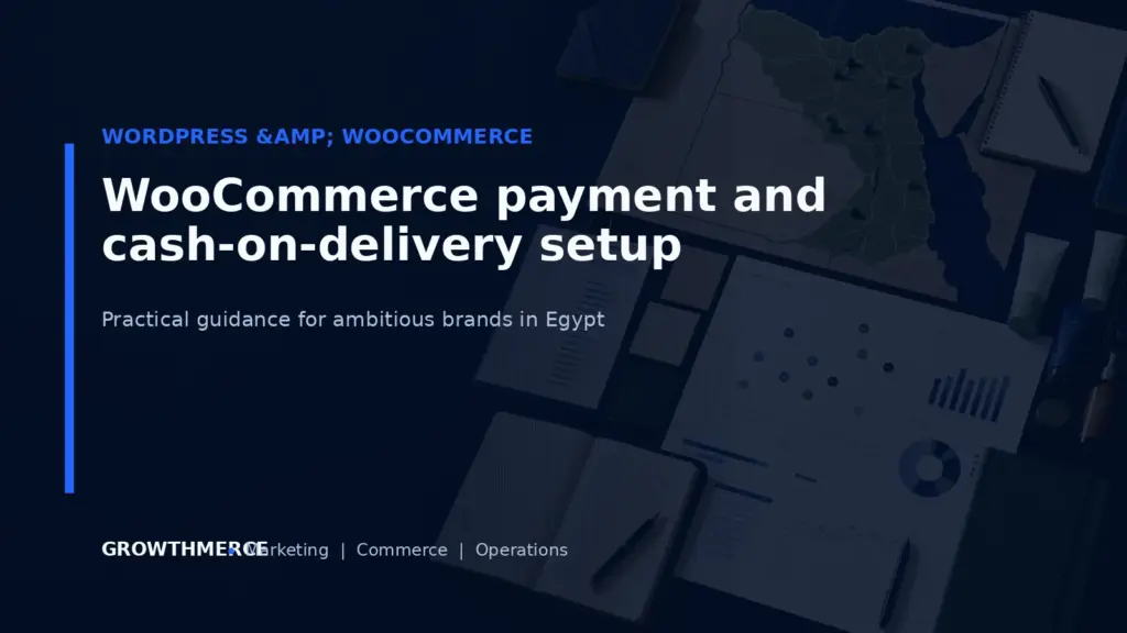 WooCommerce payment and cash-on-delivery setup — Growthmerce digital marketing agency in Egypt