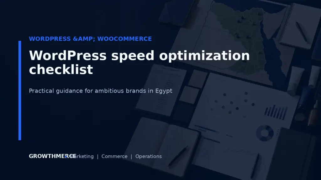 WordPress speed optimization checklist — Growthmerce digital marketing agency in Egypt